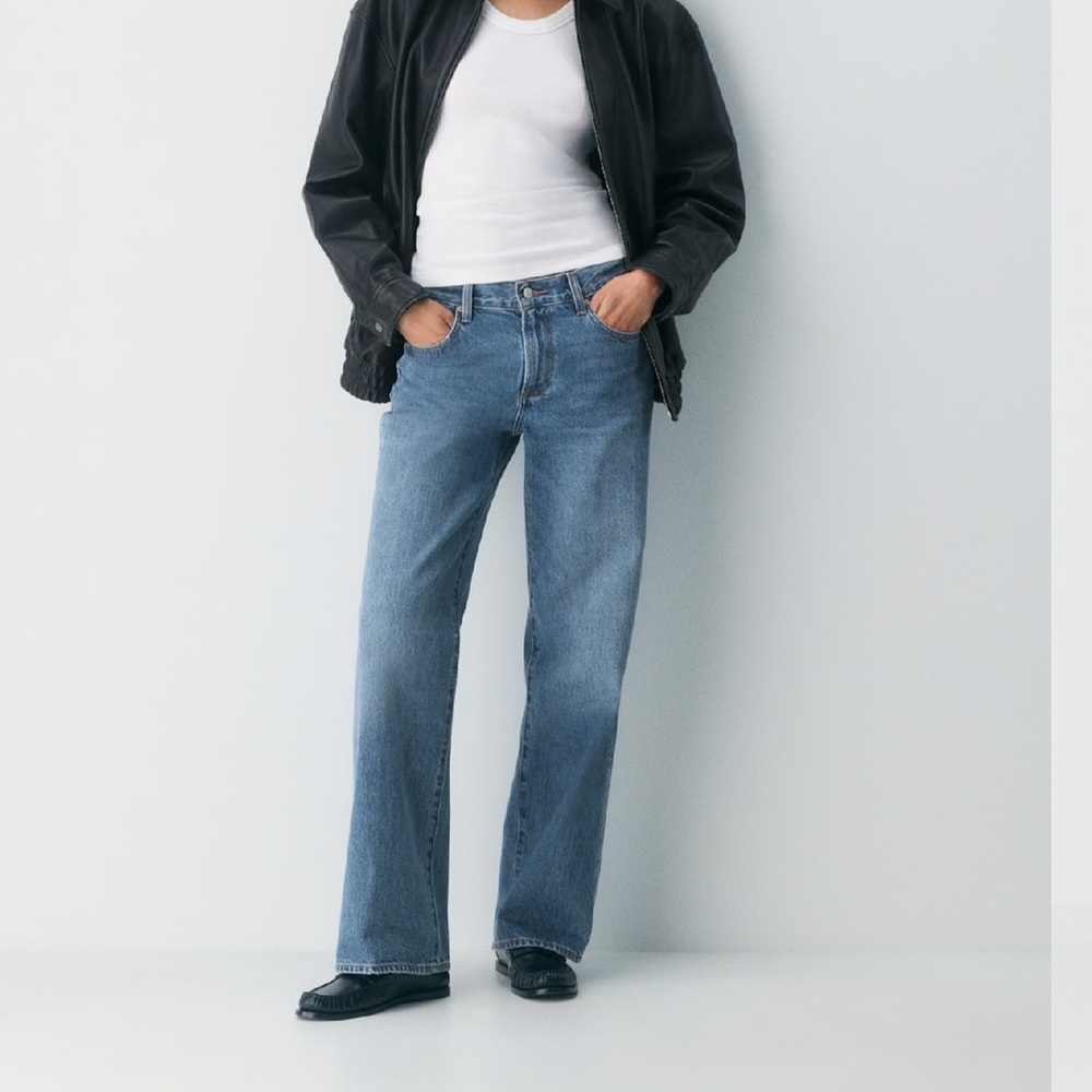 Aritzia denim forum the farrah low-rise wide leg jean